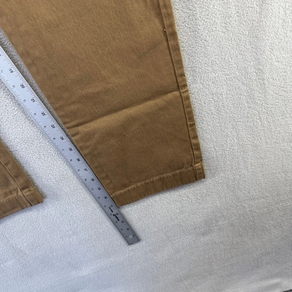 J.Crew 484 Slim Fit Stretch Chino Pants Mens 36x32 Brown Khaki Casual Trousers